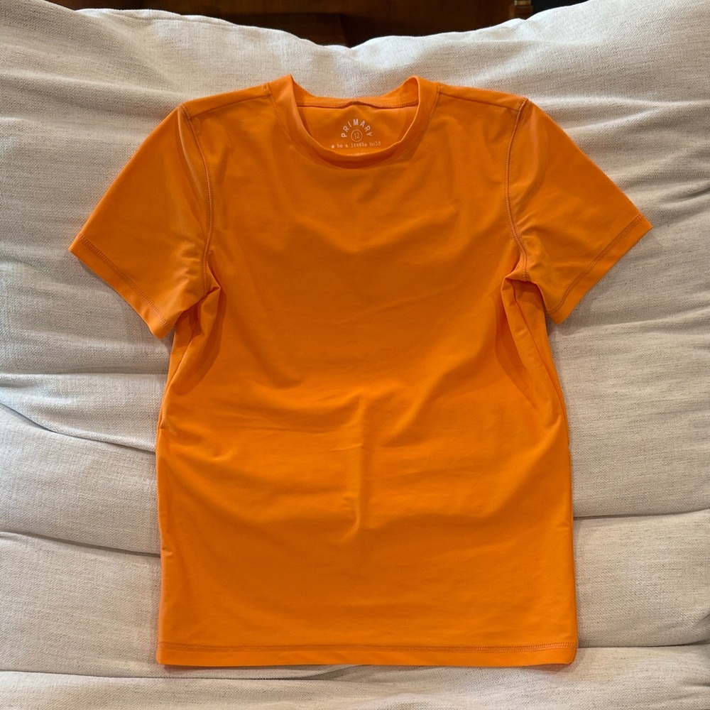 Primary Vibrant Orange Kids Rashguard